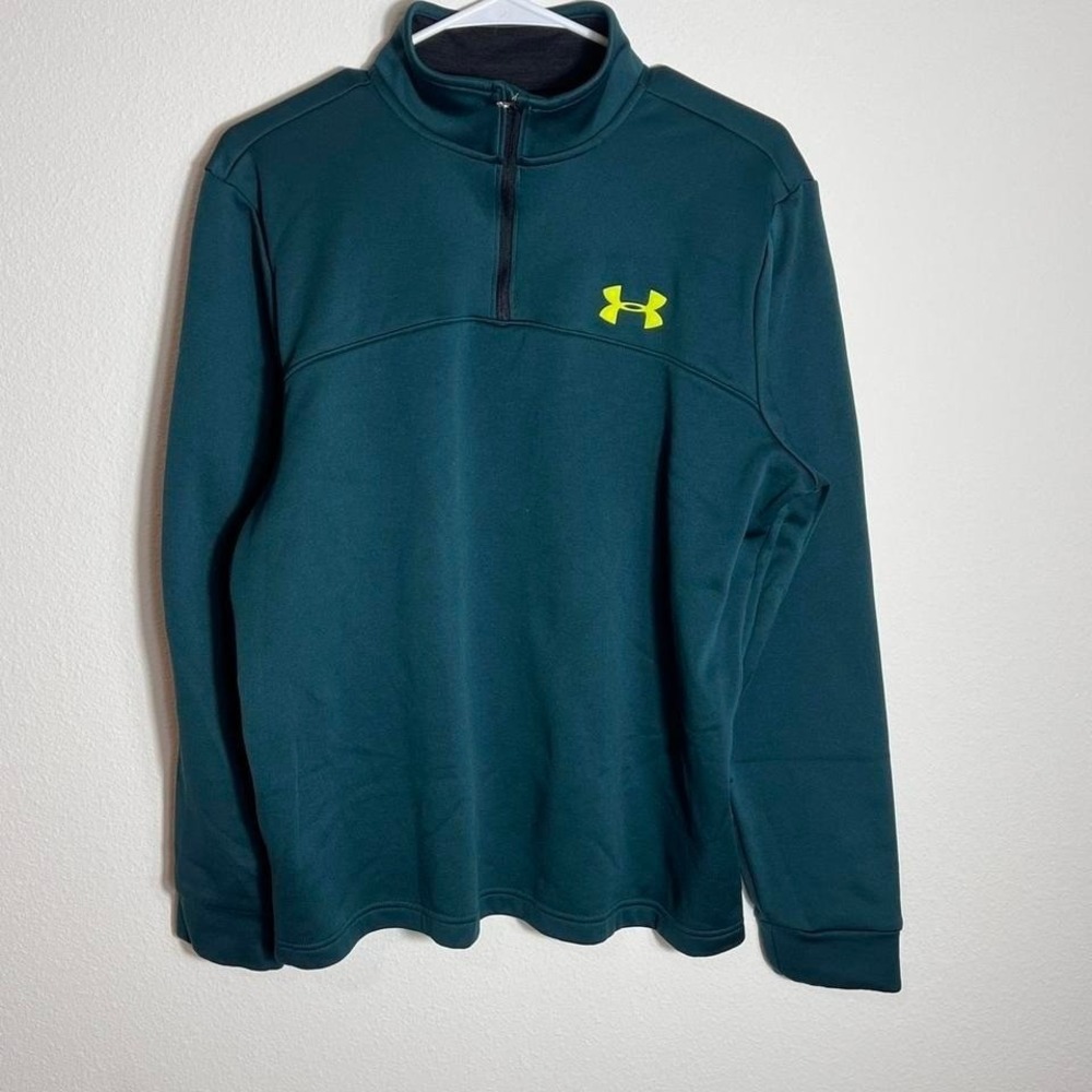 Under Armour green quarter zip Track‎ sweatshirt medium